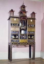 Pagoda Cabinet in Style of Thomas Chippendale